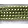 Светло-зеленый жемчуг - Shell Pearls, диаметр жемчужины 8 мм, цена за 40 бусин