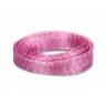 Металлизированная сетка-нить, ширина 6 мм, цвет Pink 