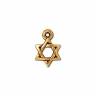 Подвеска "Star of David" покрытие-античное золото 22 карата, размер подвески 12.5 х 8.5 мм