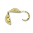 Зажим для нити, лески покрытие золото 22 карата (Gold Plated) цена за 10шт