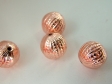 Бусина металлическая круглая Rose Gold  12 мм