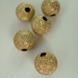 Бусина металлическая круглая  Gold  8мм цена за 10 шт